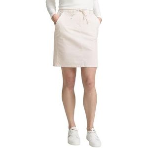 TOM TAILOR Chino rok voor dames met trekkoord, 38036 - Delicate Champagne Stripe, 36