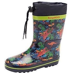 KangaROOS K-rain rubberlaarzen voor jongens, Dk Navy Comic, 29 EU