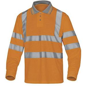 Delta Plus METEOORTM waarschuwingsbescherming poloshirt van polyester, neonoranje, maat M, 10 stuks