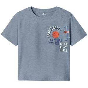 NAME IT Shirt 'NMMKEITH'  navy / smoky blue / oranje / wit