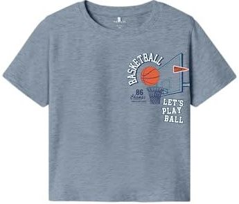 NAME IT Shirt 'NMMKEITH'  navy / smoky blue / oranje / wit