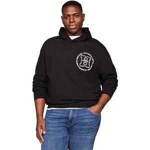 Tommy Hilfiger Heren BT-HILFIGER H ROUNDEL HOODY-B Zwart XXL, Zwart, XXL grote maten