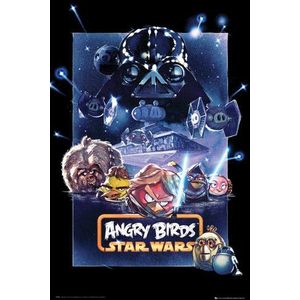 Empire 554413 Angry Birds - Star Wars - Battle - Poster afdrukken videospel 61 x 91,5 cm