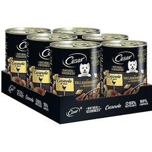 CESAR® Natural Goodness™ blik Casserole in saus met kip, met volkoren noedels en superfoods 6 x 400 g