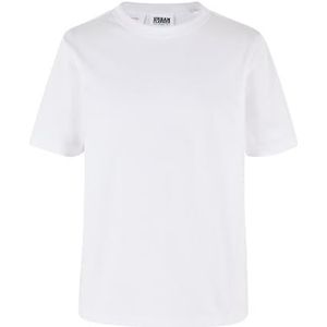 Urban Classics Jongens T-shirt Boys Organic Basic Tee, Basic T-shirt voor jongens, biologisch katoen, maten 110/116-158/164, wit, 146
