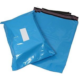 triplast 10 x 35,6 cm plastic envelop tas - baby blauw (1000 stuks)