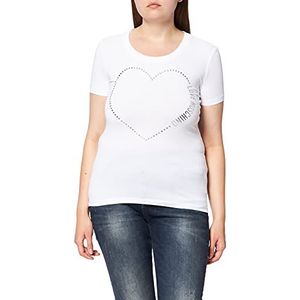 Love Moschino Womens T-Shirt, Optical White, 44