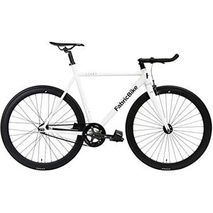 FabricBike Light - fixed bike, Fixie, één snelheid, aluminium frame en vork, 28"" wielen, 6 kleuren, 3 maten, 9,45 kg ca. (M-54cm, Light Pearl White)