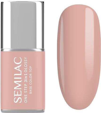 Semilac - S450 Light Peach - 3in1 One Step Glossy Gel Nagellak - 7 ml