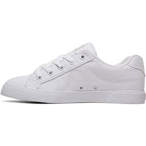 DC Shoes Chelsea Tx Lage sneakers voor dames, Wit-zilver., 43 EU