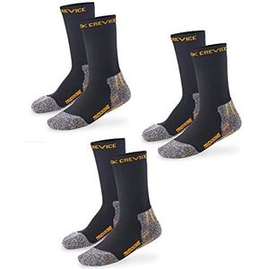 Black Crevice - Trekkingsokken - Zwart - 3 Paar - Temperatuurregulerend en Ademend