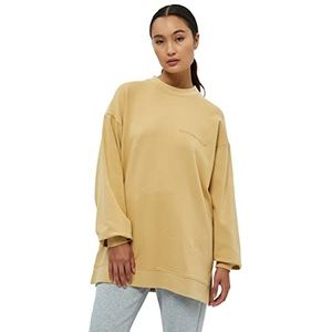 Beyond Now Jaden GOTS Long Sweatshirt | Beige Sweatshirts voor Dames UK | Lente Trui voor Dames | Maat XL