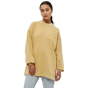 Beyond Now Jaden GOTS Long Sweatshirt | Beige Sweatshirts voor Dames UK | Lente Trui voor Dames | Maat S