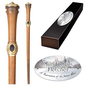 he Noble Collection - Mundungus Fletcher Character Wand - 13 inch (33 cm) Wizarding World Wall With Naam Tag - Harry Potter Film Set Movie Props Wands