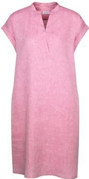 Seidensticker - Blousejurk - Roze - Regular Fit - Korte Mouwen - 100% Linnen