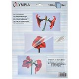 Olympia 9165 Lamineerfolies, Verschillende Formaten In Set, 80 Mic, Geschikt Voor Alle Lamineerapparaten, Heet Lamineren, Doorzichtig, 100 Stuks