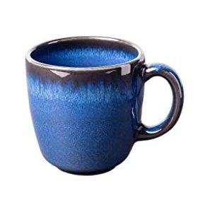 like. by Villeroy & Boch group Lave bleu koffiekop van aardewerk, 190 ml, vaatwasmachinebestendig, blauw, 10-4261-1300