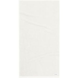 TOM TAILOR handdoek, set van 2, 50 x 100 cm, 100% katoen/badstof, met hanger en label met logo, kleur Bath Towel wit (Crisp White)
