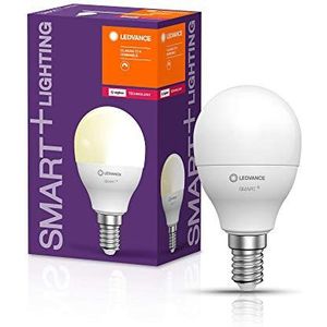 LEDVANCE LED lamp | Lampvoet: E14 | Warm wit | 2700 K | 5 W | SMART+ Mini bulb Dimmable [Energie-efficiëntieklasse A+] | 4 stuks