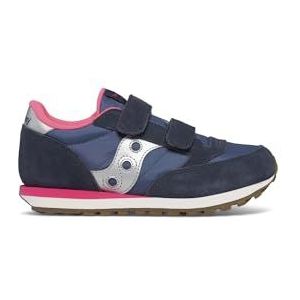 Saucony Originals Unisex Kids Jazz Double Hl Sneaker, Navy Zilver Roze, 33 EU