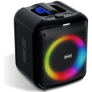 Gemini Sound GGO-serie - GGO-650L draagbare Bluetooth-boombox - 100W en 200W-modellen, LED-feestverlichting, TWS-koppeling, draadloze microfoon, oplaadbare batterij, USB, Aux, 10 uur speeltijd