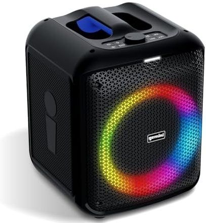 Gemini Sound GGO-serie - GGO-650L draagbare Bluetooth-boombox - 100W en 200W-modellen, LED-feestverlichting, TWS-koppeling, draadloze microfoon, oplaadbare batterij, USB, Aux, 10 uur speeltijd