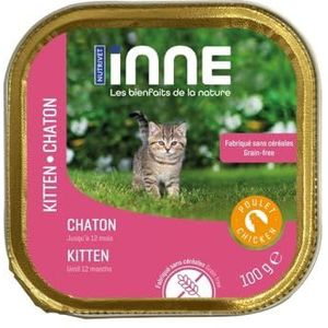 Nutrivet - INNE Kat - TERRINE - Kitten - Kip 100 g x 10