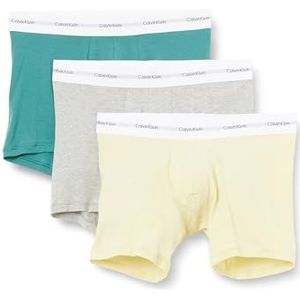 CALVIN KLEIN Heren BOXER KORTE 3PK LV00NB4264 Boxer Brief, Multi (GARDEN GLADE, GR HEATHER, LIVELY TL), S, Multi (Garden Glade, Gr Heather, Lively Tl), S