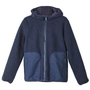 s.Oliver Junior Boy's sweatshirt jas met teddy pluche, blauw, 140