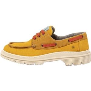 Artunisex - 1190111F5003 - Mocassins - Mosterdleer - Plat - Veters - Casual