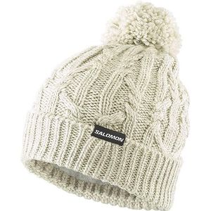 Salomon Ivy Beanie Skimuts voor dames, wandelen, snowboarden, loopmuts, gevlochten vezels, zacht, comfortabel, bescherming tegen kou, ideaal voor winter- en outdoor-activiteiten