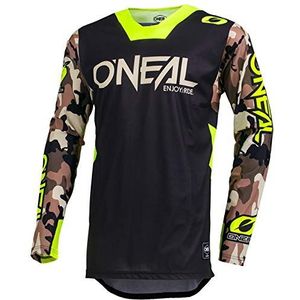 O'NEAL | Motocross Shirt lange mouw | MX MTB Mountainbike | Lichtgewicht materiaal, ergonomische slim fit snit voor perfecte pasvorm | Mayhem Jersey HEXX | Adult | Zwart | Maat M