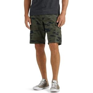 Lee Heren Extreme Motion Swope Cargo Short, Groen Graniet Camo, 44