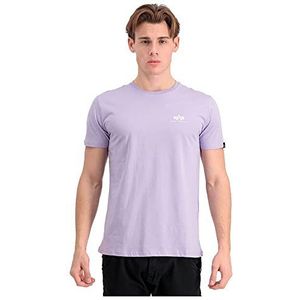 Alpha Industries Basic T T-Shirt met Kleine logo voor mannen Pale Violet