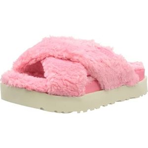 UGG - Fuzz Sugar Cross Slide - Damespantoffels - Roze