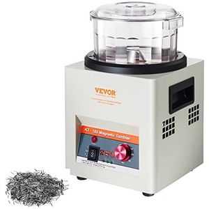 VEVOR Magnetische sieradenpolijstmachine, 800 g, roterende sieradenpolijstmachine, professionele roterende trommelpolijstmachine, met bidirectionele rotatie, 2000 rpm, voor sieraden