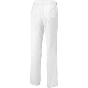 BP 1647-400-21-38l broek voor vrouwen, met plooien en zakken, 215,00 g/m² stofmix, wit, 38 l