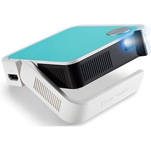 Viewsonic M1 mini draagbare LED-projector (WVGA, 120 Lumen, HDMI, Micro USB, USB, 2 Watt luidspreker) kleuren verwisselbaar