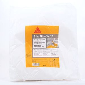 SIKA 12 mm polypropyleenvezels – SikaFiber M12 – voor versterking en coating van structuren – beton en mortel – vermindert scheuren – 600 g