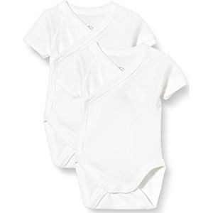 Petit Bateau Unisex Babies 'Korte mouw Pasgeboren Lichaam (Pack van 2), Variant 1, 0-3 maanden, Variant 1, 0 maanden