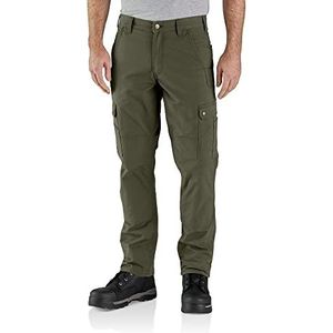 Carhartt Heren werkbroek Ripstop Cargo Fleece Lined, kleur: Basil, 36L36, basil, 36