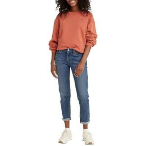 Levi's Mid Rise Boyfriend Jeans Dark Blue Denim