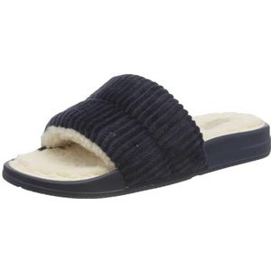 Fitflop Iqpillow Corduroy Pool Slide Ii Sandaal voor dames, Middernacht Marine, 41 EU