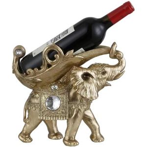ICE ARMOR George S. Chen importeert gouden Thaise olifant wijnhouder 11 1/4"" breed standbeeld beeldje (7888216)