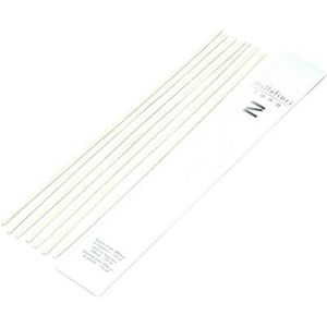 Millefiori Milano Zona Sticks 7 stuks, h.30cm, Hout, Wit, 4,8 x 31,4 x 0,7 cm