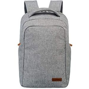 Travelite Bagageserie BASICS Safety Daypack: veilige reisrugzak met verborgen hoofdvak, handbagage rugzak met laptopvak 15,6 inch, lichtgrijs (grijs) - 096311-04
