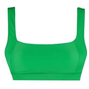 Trendyol Vrouw Getailleerde Bralette Gebreide Bikini Top,Groen,34, Groen, 36