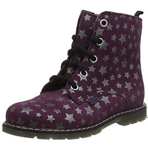 Richter Kinderschuhe Teck Combat Boots voor meisjes, Violet Blackberry 7500, 24 EU