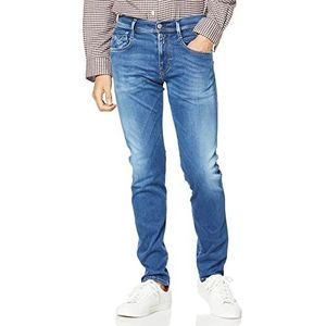 Replay Anbass Slim Fit Hyperflex Herenjeans met stretch, Medium Blue 009-2, 31W / 34L