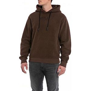 Replay Heren hoodie regular fit, 527 Deep Mahonie, XXL
